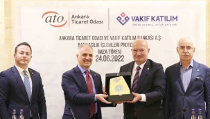 ATO İLE VAKIF KATILIM ARASINDA BANKACILIK İŞLEMLERİ PROTOKOLÜ İMZALANDI