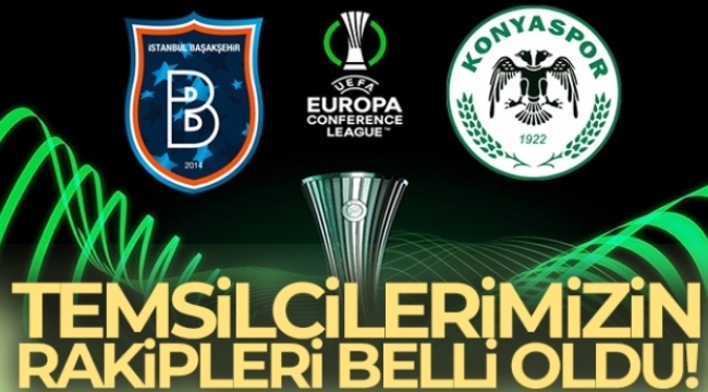 Başakşehir ve Konyaspor'un rakipleri belli oldu!