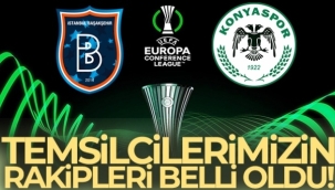 Başakşehir ve Konyaspor'un rakipleri belli oldu!