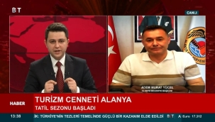 BAŞKAN YÜCEL BENGÜ TÜRK TV'YE KONUK OLDU "ALANYA'MIZ TURİZM SEZONUNA HER ANLAMDA HAZIR"