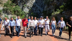 BAŞKAN YÜCEL:"SAPADERE KANYONUNA YILLIK 2 MİLYON ZİYARETÇİ HEDEFLİYORUZ"