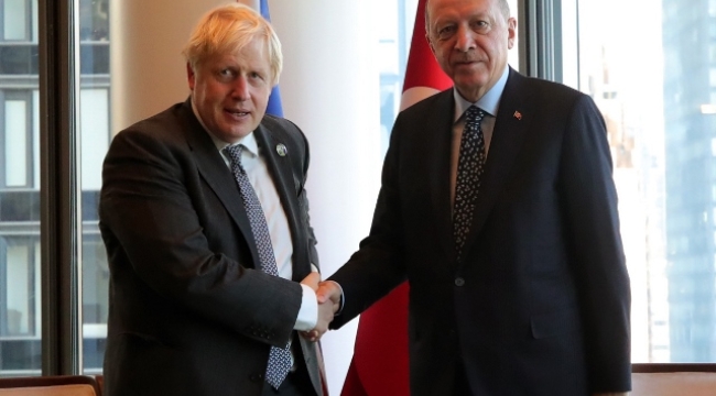 Cumhurbaşkanı Erdoğan, Birleşik Krallık Başbakanı Johnson ile tahıl krizini görüştü