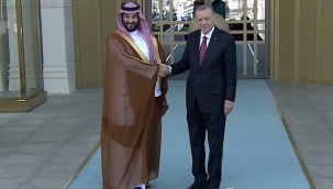 Cumhurbaşkanı Erdoğan, Suudi Arabistan Veliaht Prensi Selman'ı resmi törenle karşıladı