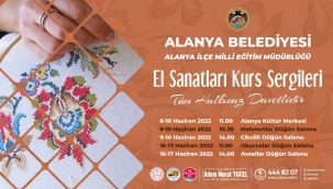 EL SANATLARI KURSLARI YIL SONU SERGİLERİ BAŞLIYOR