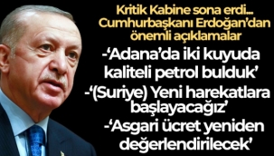 Kritik Kabine sonrası Cumhurbaşkanı Erdoğan'dan önemli mesajlar!