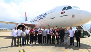 SIRBİSTAN'I ALANYA'YA BAĞLAYAN SEFERLER RESMEN BAŞLADI