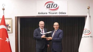 SUNEXPRESS GENEL MÜDÜR YARDIMCISI ÇALIŞKAN, ATO BAŞKANI BARAN'I ZİYARET ETTİ