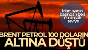 Brent petrol 100 doların altını gördü