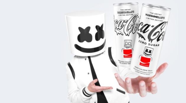 Coca-Cola'dan yepyeni bir lezzet: 'Coca-Cola Marshmello's Limited Edition'