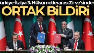 Türkiye-İtalya 3. Hükümetlerarası Zirve'sinin ardından ortak bildiri