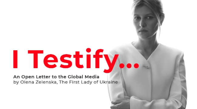 Ukrayna First Lady'si Yelena Zelenskaya TIME dergisinin kapağında