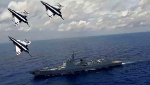 Çin ordusu, Tayvan'a 5 savaş gemisi ve 17 uçak gönderdi