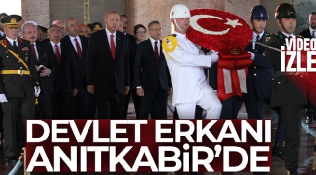Cumhurbaşkanı Erdoğan, Anıtkabir'de düzenlenen törene katıldı
