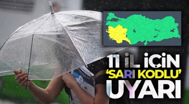 Meteoroloji uyardı! Sağanak yağış geliyor