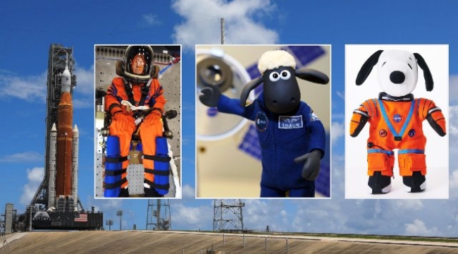 NASA'dan sevimli astronotlar: Snoopy ve Koyun Shaun, Ay'a gidiyor