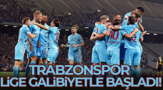 Trabzonspor lige galibiyetle başladı!