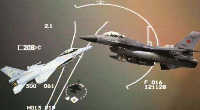 Yunan uçaklarından Türk F-16'lara taciz