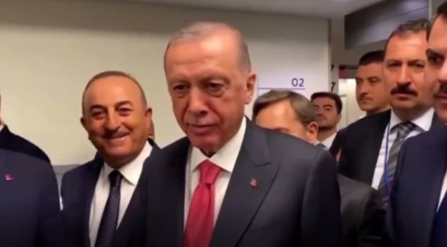 Erdoğan'dan gazeteciye: 'O Biden, ben Erdoğan'ım'