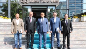 UKRAYNA BÜYÜKELÇİSİ BODNAR, ATO BAŞKANI BARAN'I ZİYARET ETTİ.