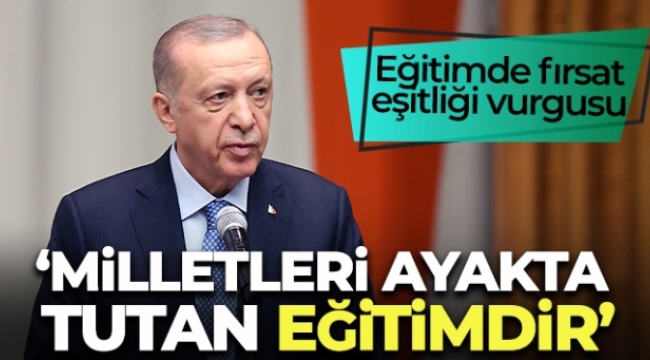 Ülkemizde misafir ettiğimiz 4 milyonu aşkın sığınmacının çocuklarını kendi evlatlarımızdan ayrı tutmuyor, her türlü eğitimi veriyoruz"