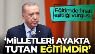 Ülkemizde misafir ettiğimiz 4 milyonu aşkın sığınmacının çocuklarını kendi evlatlarımızdan ayrı tutmuyor, her türlü eğitimi veriyoruz"