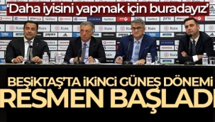 Beşiktaş'ta ikinci Şenol Güneş dönemi resmen başladı