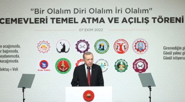 Cumhurbaşkanı Erdoğan, 'Alevi Bektaşi Kültür ve Cemevi Başkanlığı kuruyoruz'