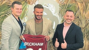 David Beckham'a Trabzonspor forması hediye edildi