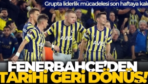 Fenerbahçe'den tarihi geri dönüş!
