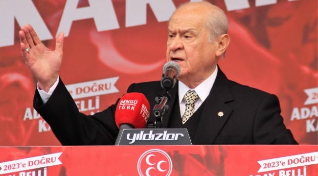 MHP Lideri Bahçeli: "Hedefimiz Recep Tayyip Erdoğan'ın açık ara farkla tekrar Cumhurbaşkanı seçilmesi"