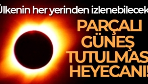 Türkiye'de parçalı güneş tutulması heyecanı