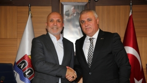 Alanyaspor'dan Erdem'e 'hayırlı olsun' ziyareti