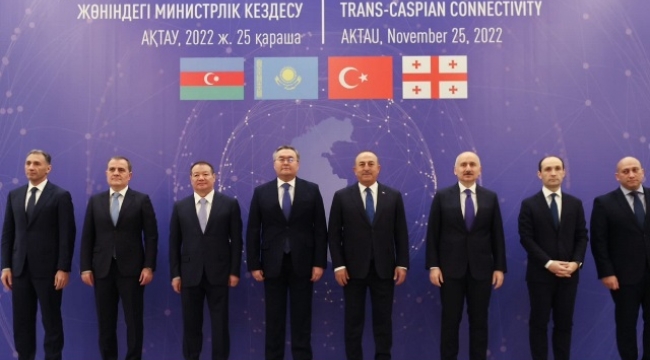 Bakan Çavuşoğlu, Türkiye-Azerbaycan-Kazakistan Dışişleri ve Ulaştırma Bakanları Toplantısı'na katıldı