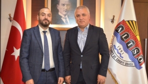 BAŞHEKİM KARAHAN'DAN ALTSO BAŞKANI ERDEM'E HAYIRLI OLSUN ZİYARETİ