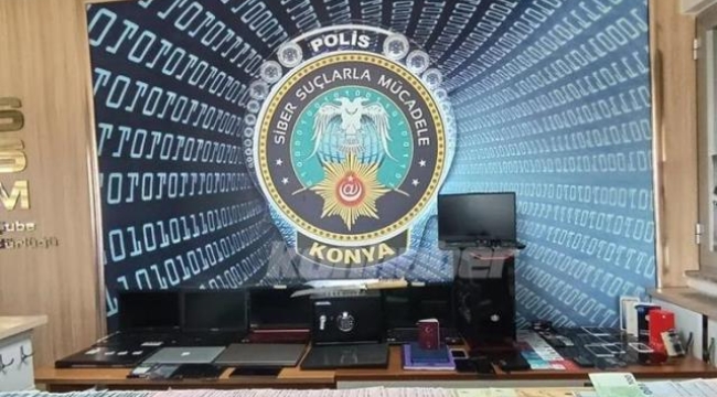 Konya merkezli hacker çetesi çökertildi