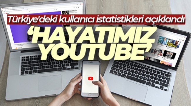 Türkiye'de bir kullanıcı YouTube'da günde ortalama 45 dakika zaman geçiriyor