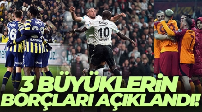 3 büyüklerin borçları açıklandı