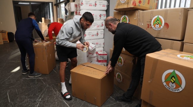Alanyaspor'dan deprem bölgesine yardım