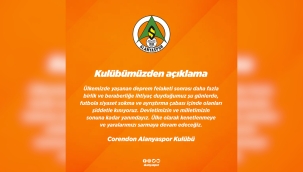 Alanyaspor'dan 'hükümet istifa' seslerine kınama