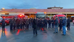 Antalya itfaiyesi deprem bölgesine gidiyor  30 kişilik arama kurtarma ekibi yola çıktı