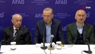 Cumhurbaşkanı Erdoğan: ''Adıyaman'dan helallik istiyoruz''