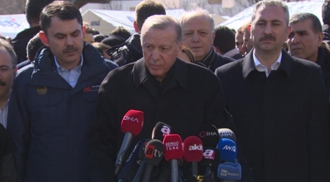 Cumhurbaşkanı Erdoğan: "Hayatını kaybeden vatandaşlarımızın sayısı 14 bin 14'e ulaştı. Yaralılarımızın sayısı ise 63 bin 794" dedi.