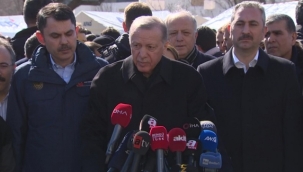 Cumhurbaşkanı Erdoğan: "Hayatını kaybeden vatandaşlarımızın sayısı 14 bin 14'e ulaştı. Yaralılarımızın sayısı ise 63 bin 794" dedi.