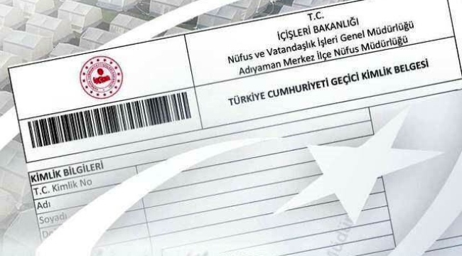 Depremzedeler geçici kimlik belgelerini e-Devlet'ten oluşturabilecek