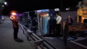 Kestelspor deplasman dönüşü kaza yaptı