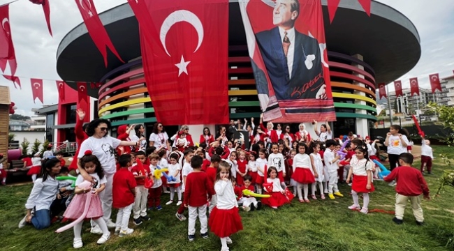 ALANYA BELEDİYESİ RÜYA İPEKTEN VE SAADET ÇELİK KREŞ VE ÇOCUK AKADEMİSİ'NDE 23 NİSAN COŞKUSU