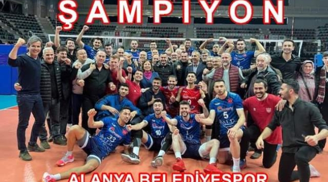 Alanya Belediyespor, Şampiyonluğu deprem şehidi sporculara armağan etti
