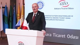 ATO BAŞKANI BARAN: "DEĞİŞİM VE DÖNÜŞÜMÜN İŞ YAŞAMINA AKTARILMASI İÇİN ÜNİVERSİTELERİN BİLGİ BİRİKİMİNE İHTİYACIMIZ VAR"