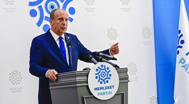 Muharrem İnce: Bizim çizgimiz ne cumhur ne millet, tek yol memleket