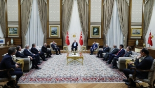 Cumhurbaşkanı Erdoğan, TBMM Başkanı Şentop ve Cumhur İttifakı liderlerini kabul etti